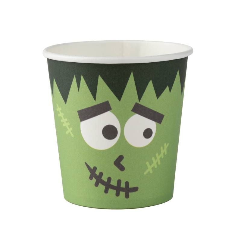 Copo Papel Halloween Monstrinho 210ml - 20 Un