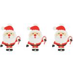 Prendedor Decorativo Papai Noel 5cm - 6 Un