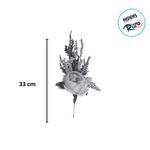 Flor Decorativa Artificial - Rosa - 33cm - 1 unidade - Cromus - Magazine 25