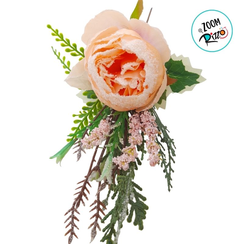 Flor Decorativa Artificial - Rosa - 33cm - 1 unidade - Cromus - Magazine 25