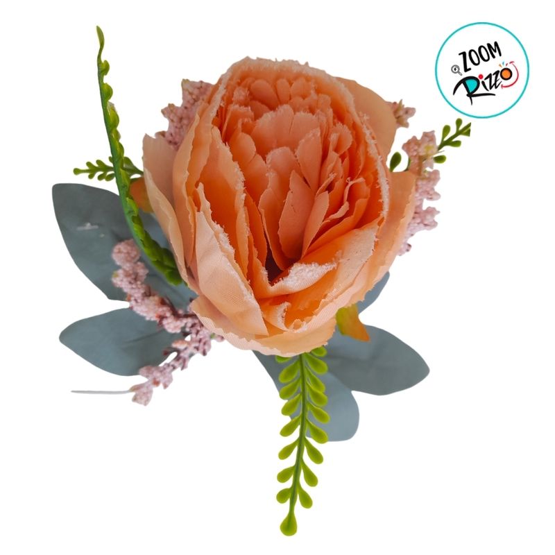 Flor Decorativa Artificial - Rosa - 24cm - 1 unidade - Cromus - Magazine 25