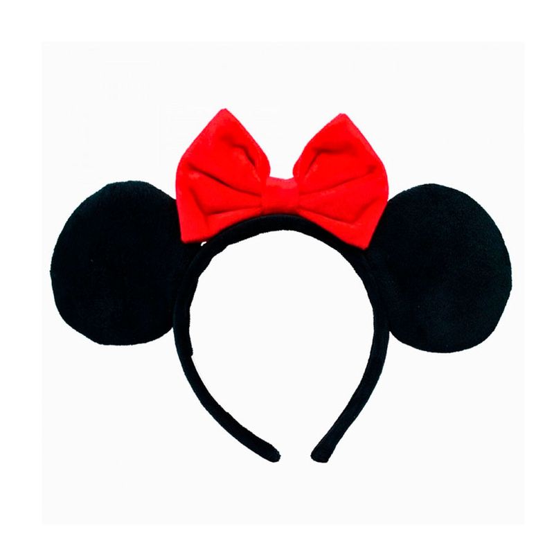 Tiara Minnie Laço Kids Vermelho Peluciada - 1 unidade - Disney Original - Magazine 25