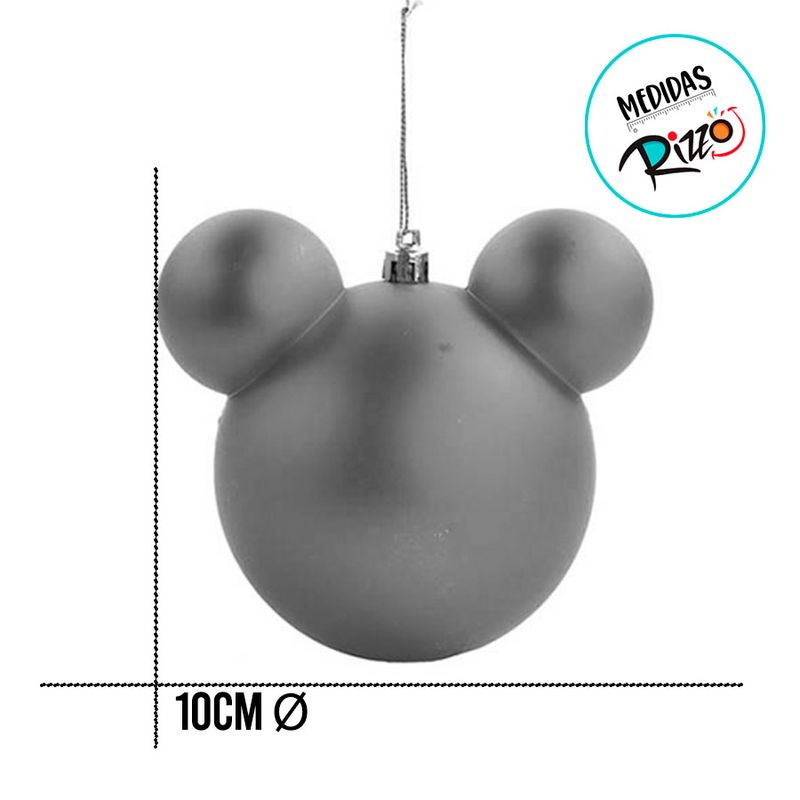 Kit Bolas de Natal Mickey Azul e Laranja - 10cm - 2 unidades - Disney Original - Magazine 25