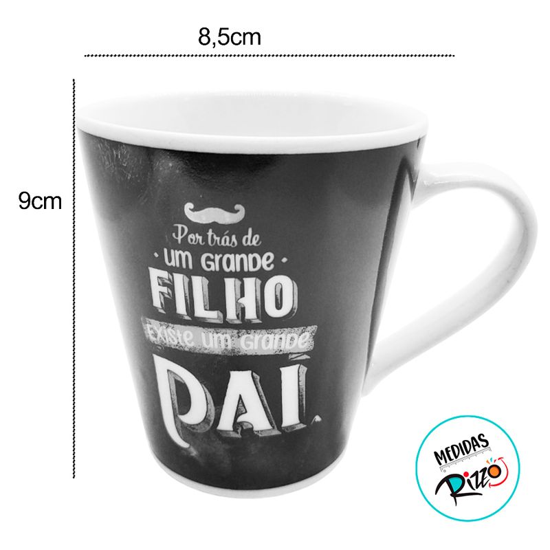 Caneca de Porcelana - Grande Pai - 290ml - 1 unidade - Allmix Presentes - Magazine 25