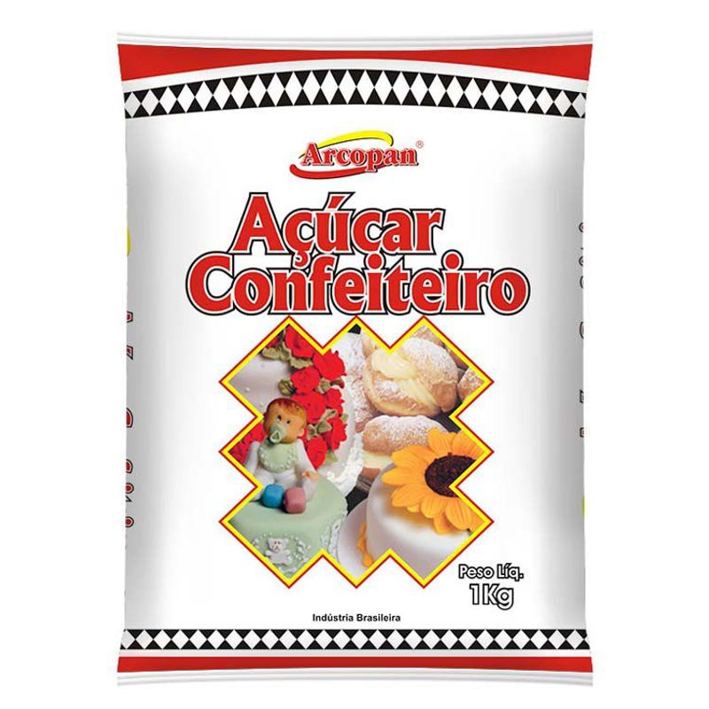 Açúcar de Confeiteiro 1 Kg Arcolor