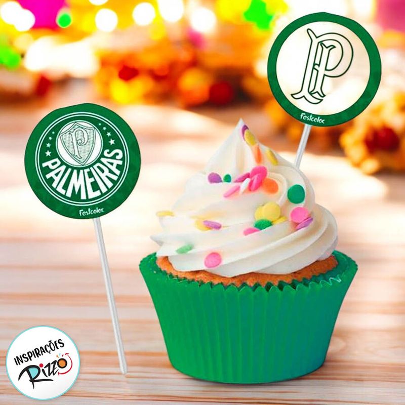 Pick Decorativo para Doces - Palmeiras - 8 unidades - Festcolor - Magazine 25