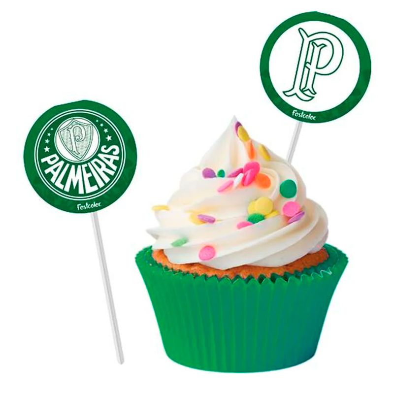 Pick Decorativo para Doces - Palmeiras - 8 unidades - Festcolor - Magazine 25