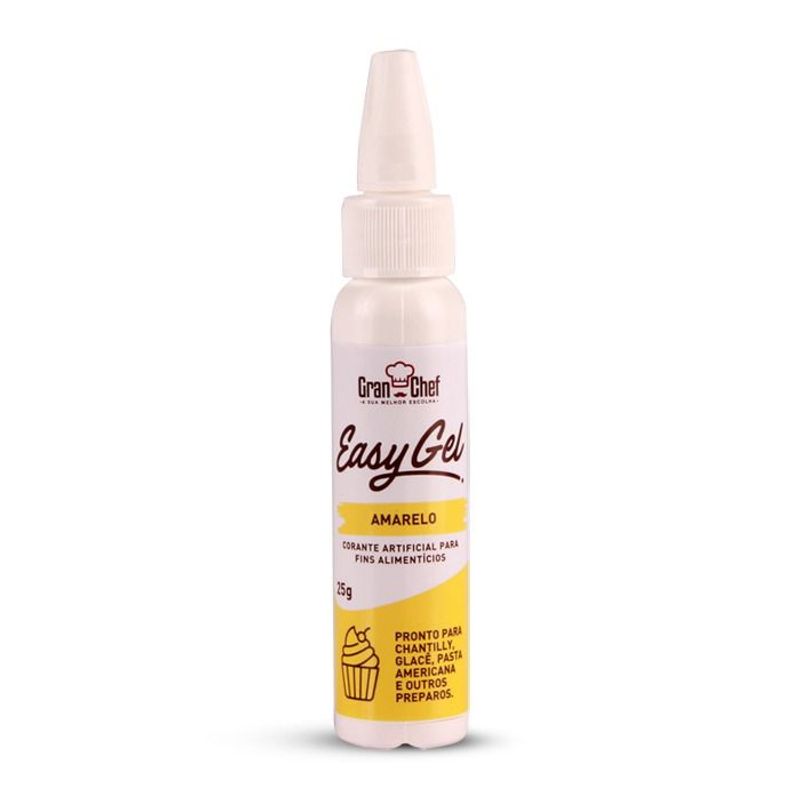 Corante Easy Gel Amarelo 25g GranChef