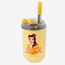 Copo Neo com Canudo Bela - Disney