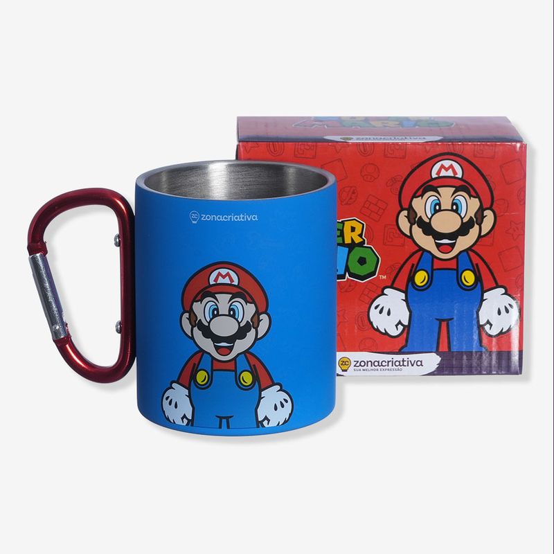 Caneca Mosquetão Super Mario