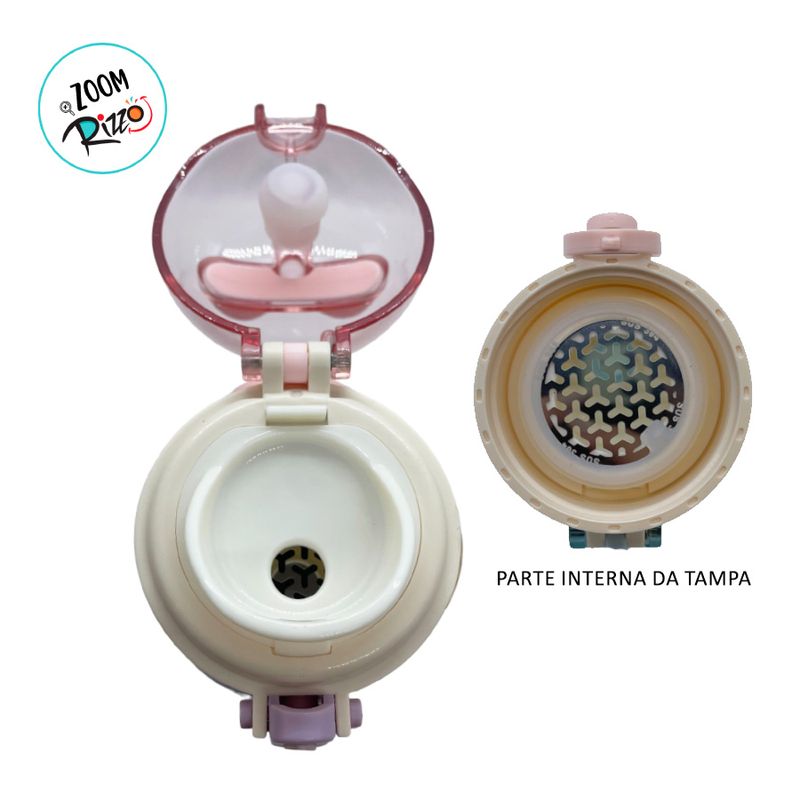 Garrafa Térmica Hello Bear - Lilás - 400ml - 1 unidade - Magazine 25