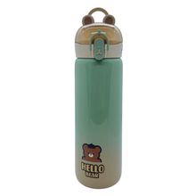Garrafa Térmica Hello Bear - Verde - 400ml - 1 unidade - Magazine 25