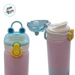 Garrafa Térmica Hello Bear - Rosa - 400ml - 1 unidade - Magazine 25
