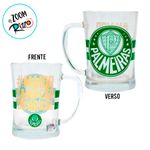 Caneca de Vidro Chopp - Palmeiras - 650ml - 1 unidade - Magazine 25