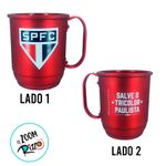 Caneca de Alumínio - São Paulo - 500ml - 1 unidade - Magazine 25