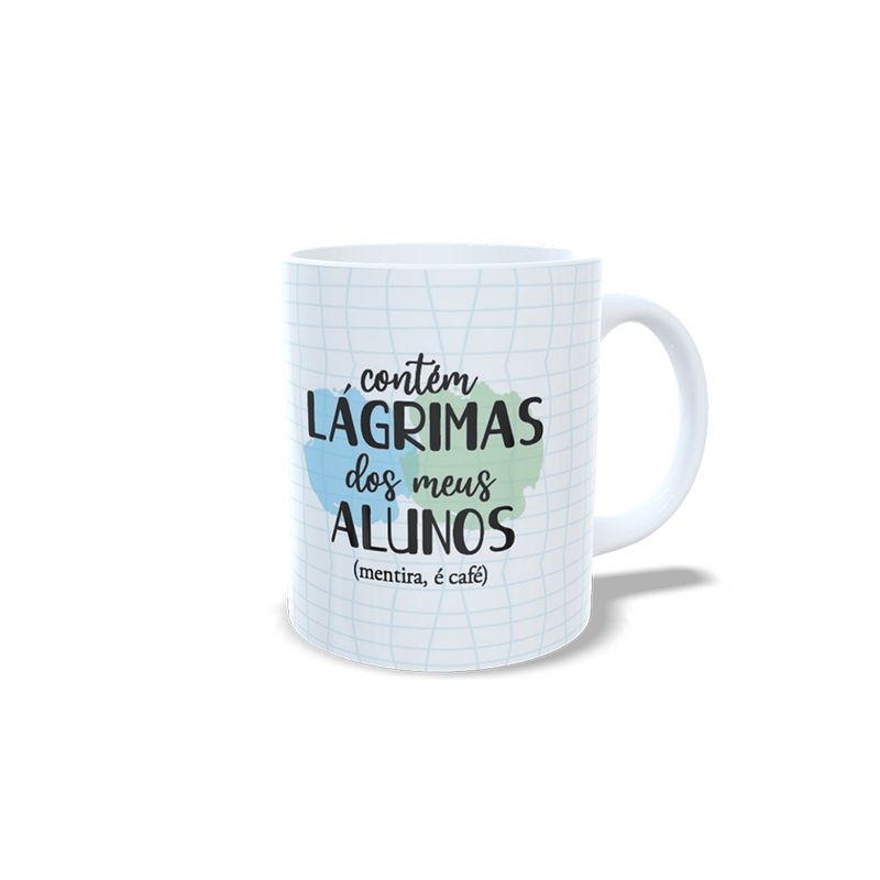 Caneca de Porcelana Lágrimas dos Alunos - 1 unidade - Magazine 25