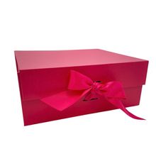 Caixa de Papel Rígido Quadrada Pink com Imã e Fita - 1 unidade - Magazine 25