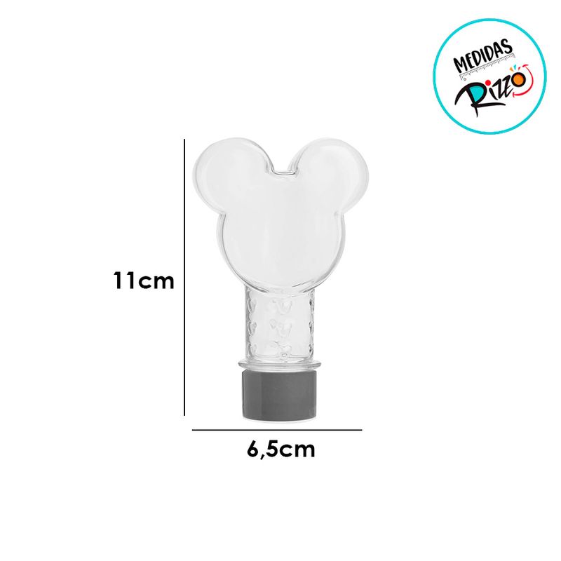 Mini Tubete Lembrancinha Mouse 11cm - Preto - 10 unidades - Magazine 25