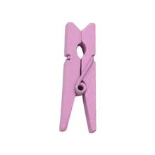 Mini Prendedor de Madeira Lilas Claro 3,5cm - 50 Unidades - Magazine 25