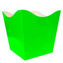 Cachepot de Papel - Verde Neon - 9x7cm - 10 unidades - Magazine 25