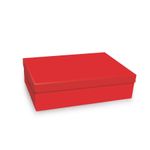 Caixa para Presente Luxo - Vermelha - 19,5x19,5x8,5cm - 1 unidade - Magazine 25
