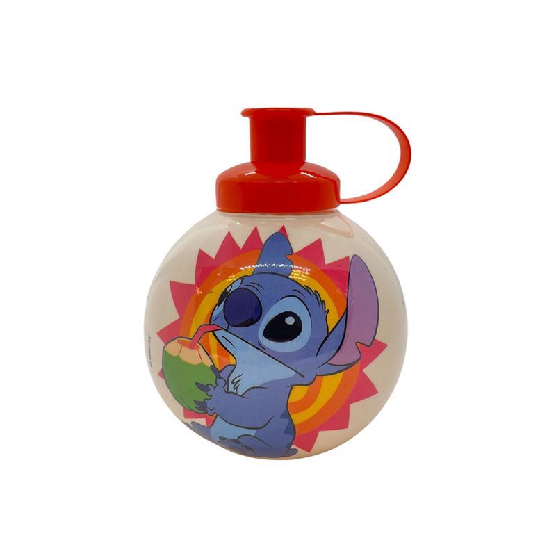 Garrafa Squeeze Bola Stitch Água de Coco - Laranja - 500ml - 1 unidade - Magazine 25