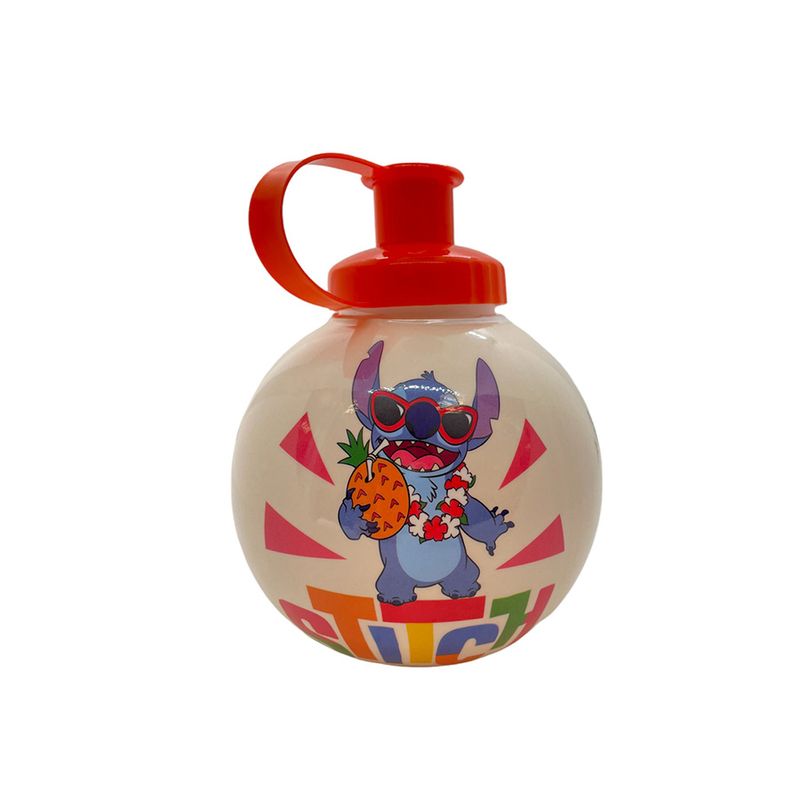 Garrafa Squeeze Bola Stitch Água de Coco - Laranja - 500ml - 1 unidade - Magazine 25