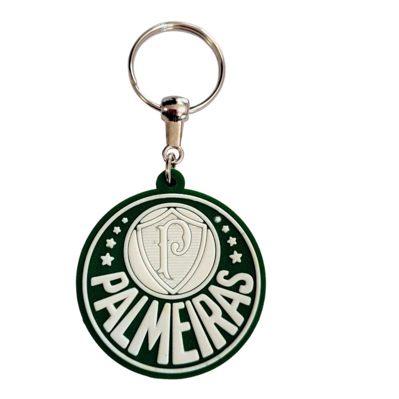 Chaveiro Emborrachado - Palmeiras - 5x5cm - 1 unidade - Magazine 25