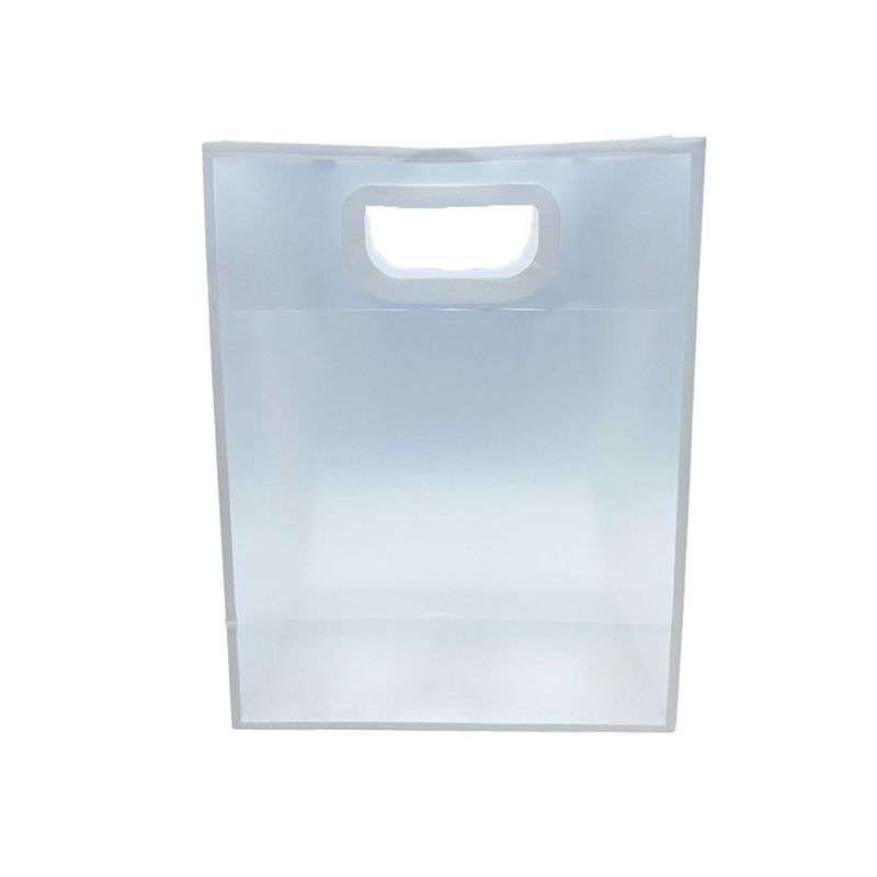 Sacola Transparente PVC com Alça - Branca - 21x27x11cm - 1 unidade - Magazine 25