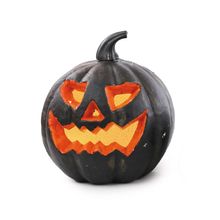 Enfeite de Halloween - Abóbora Magnus com Led - 14x17cm - 1 unidade - Cromus - Magazine 25