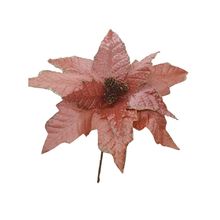 Poinsetia Decorativa de Natal - Rosa - 35cm - 1 unidade - Cromus - Magazine 25