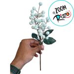 Pick Decorativo - Folhas, Frutas Branco - 12cm - 1 unidade - Cromus - Magazine 25