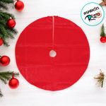 Saia Para Árvore de Natal - Vermelho - 90x90cm  - 1 unidade - Cromus - Magazine 25