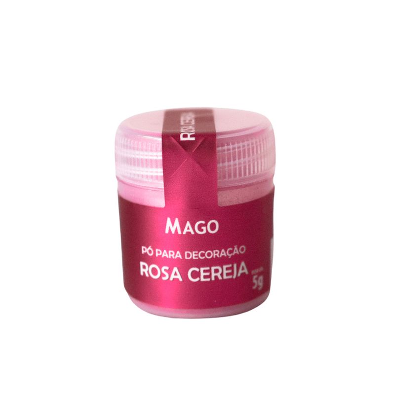 Pó para Decoração Rosa Cereja - 5g - 1 unidade - Mago - Magazine 25