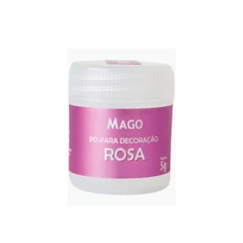 Pó para Decoração Rosa - 5g - 1 unidade - Mago - Magazine 25