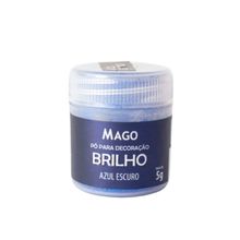 Pó para Decoração Brilho Azul Escuro - 5g - 1 unidade - Mago - Magazine 25