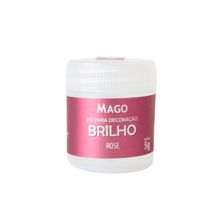 Pó para Decoração Brilho Rose - 5g - 1 unidade - Mago - Magazine 25