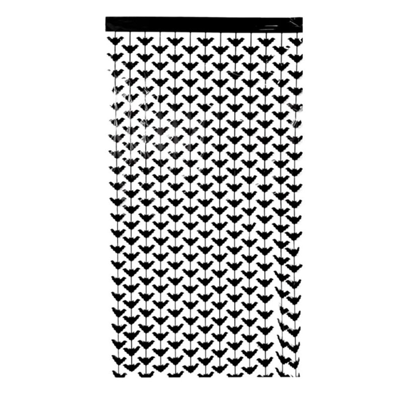 Cortina Decorativa Metalizada Morcego 1x2m - 1 unidade - Magazine 25