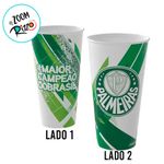 Copo de Plástico Palmeiras - 700ml - 1 unidade - Plasútil - Magazine 25