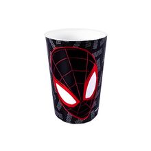 Copo de Plástico Homem Aranha Preto - 320ml - 1 unidade - Plasútil - Magazine 25