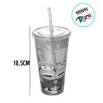 Copo com Tampa e Canudo - Minions - 700ml - 1 unidade - Plasútil - Magazine 25