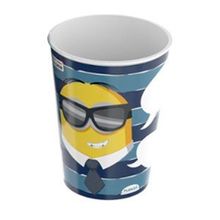 Copo de Plástico Minions Óculos Sorrindo - 320ml - 1 unidade - Plasútil - Magazine 25