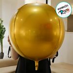 Balão de Festa Metalizado 50" 1,25m - Orbz Dourado - 1 unidade - Magazine 25