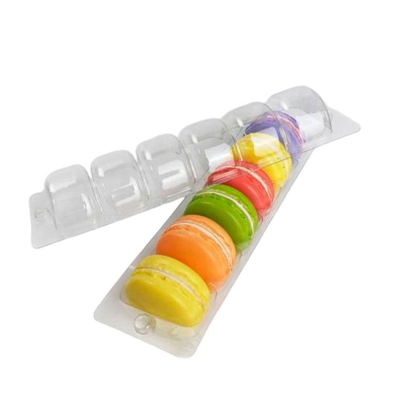 Blister para 6 Macarons - 21x4,5x3cm - Cristal - 20 unidades - San Felipo - Magazine 25