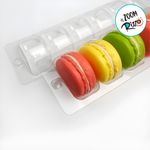 Blister para 6 Macarons - 21x4,5x3cm - Cristal - 20 unidades - San Felipo - Magazine 25