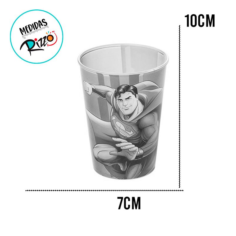 Copo de Plástico Superman - 320ml - 1 unidade - Plasútil - Magazine 25