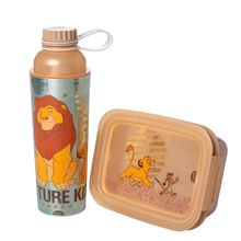 Kit Garrafa 660ml e Marmita 850ml - Rei Leão - 1 unidade - Plasútil - Magazine 25