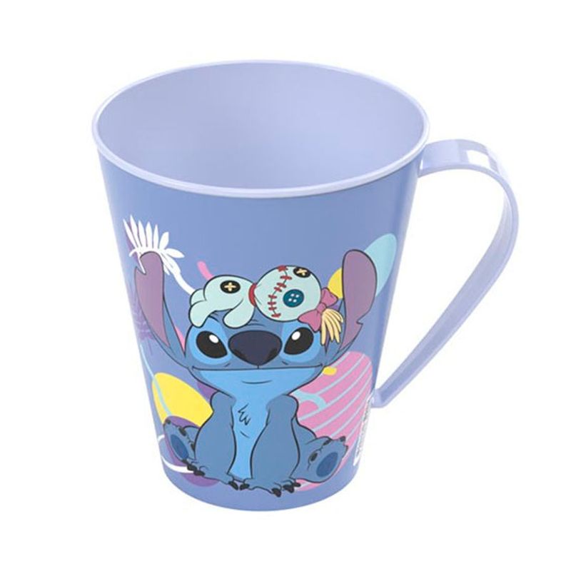 Caneca de Plástico Stitch Xepa - 360ml - 1 unidade - Plasútil - Magazine 25