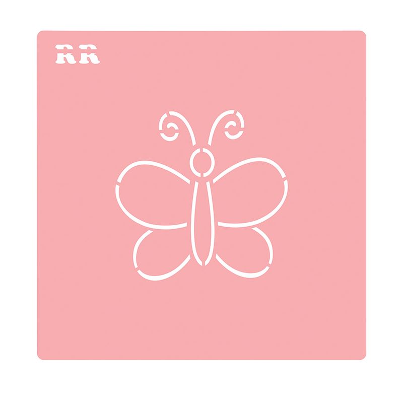 Stencil Aquarela Borboleta - Ref. 4118 - 7,5cm - 1 unidade - RR Cortadores - Magazine 25