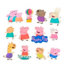 Mini Personagens Decorativos - Peppa Pig Clássica - 12 unidades - Regina  - Magazine 25